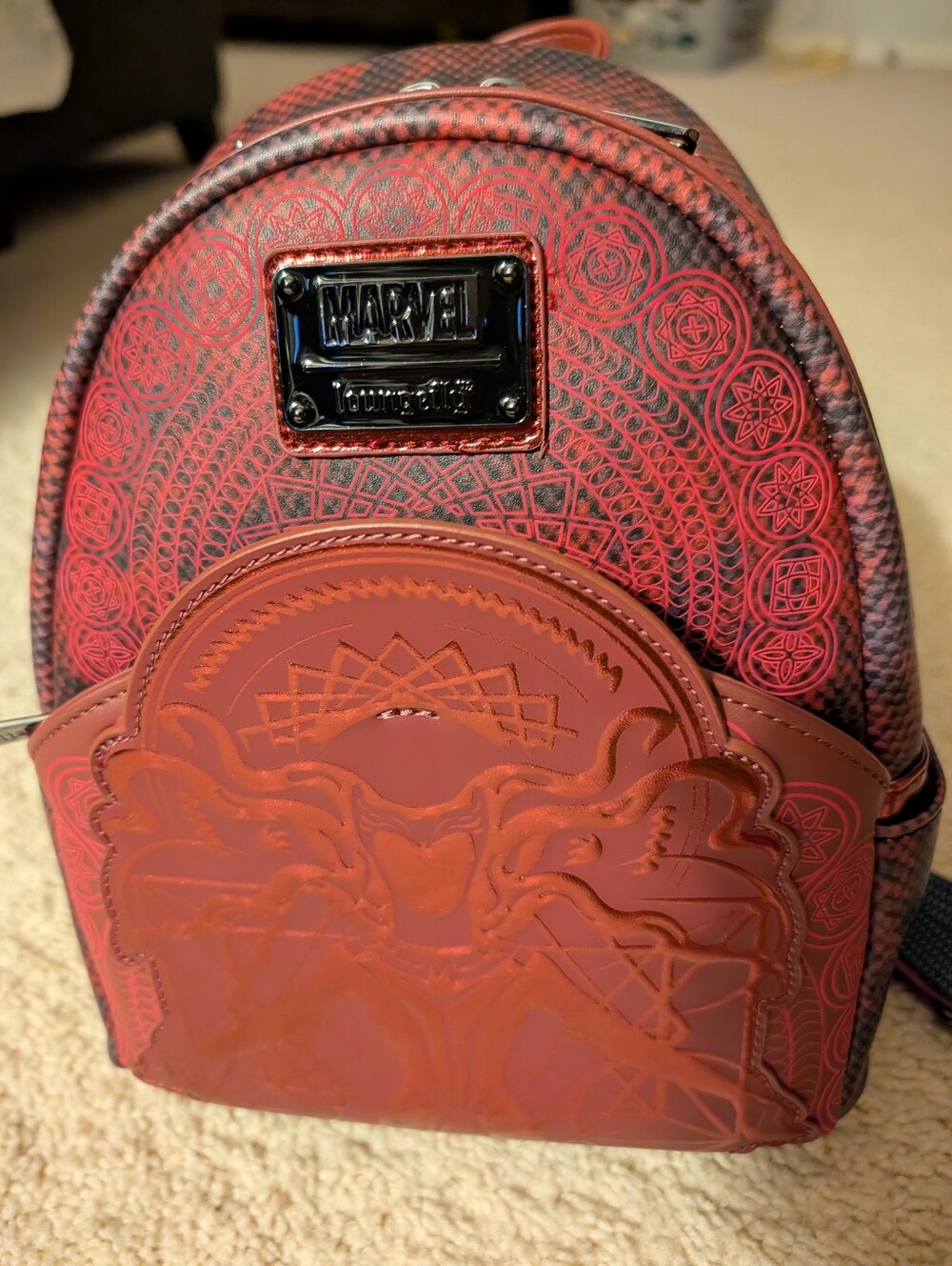 Scarlet Witch Marvel Hard Tag Loungefly Backpack - Picture 4 of 8